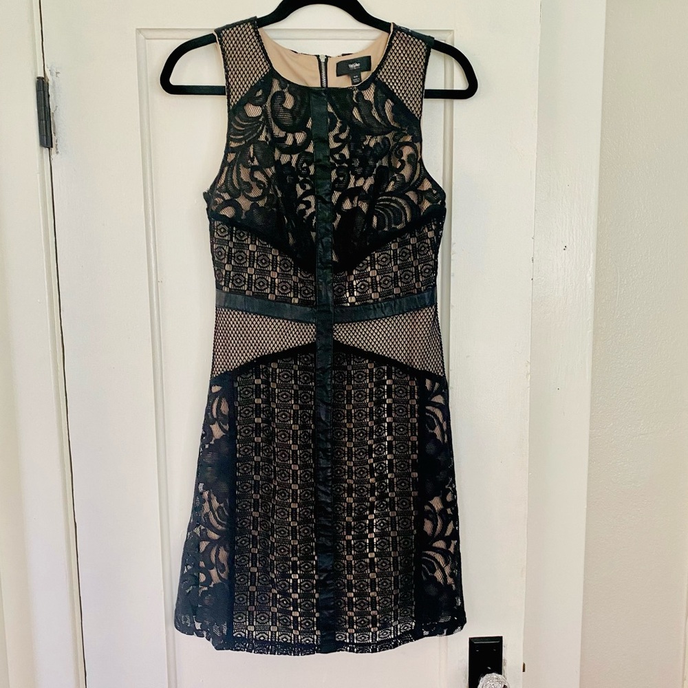 Black Leather & Lace, Size M, Dress